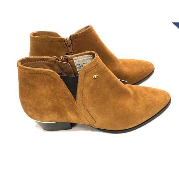 Bourbon Leather Booties Amy Huberman Size 7 - Picture 2 of 3